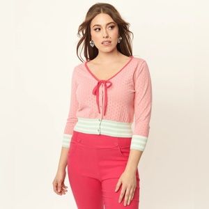 Unique Vintage Tie Cardigan